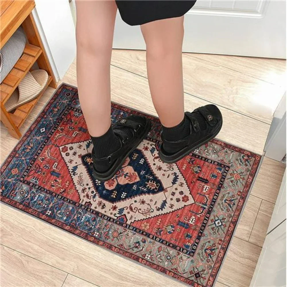Indoor Door Mat Retro Indoor Floor Mat, Non Slip Front Door Rug - 20 x 31.5in